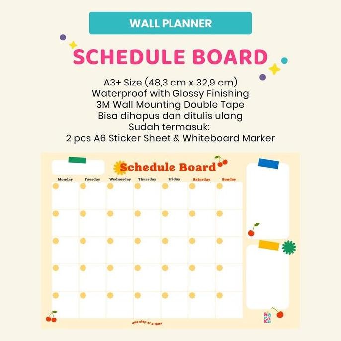 

READY Monthly Schedule Board - Wall Planner NEW