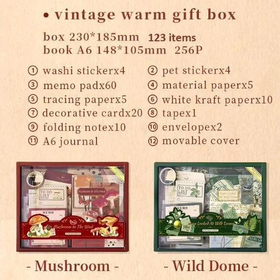 

READY SCRAPBOOK SET JOURNAL KIT Lengkap Isi 123 Pcs FOREST EDITION Include Buku + Sticker + Memo + Washi Tape Perlengkapan Journal NEW
