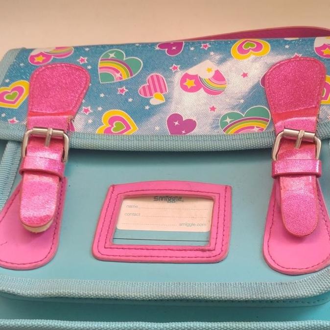 Cute Tas Smiggle Bag Pink Love Original
