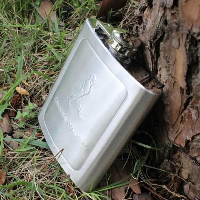 [Allthebest] JW Botol Minum Unik Wine Bir Alkohol Hip Flask Stainless Steel