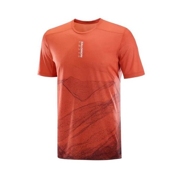 Salomon Men's S/Lab Ultra Tee AOP running trail