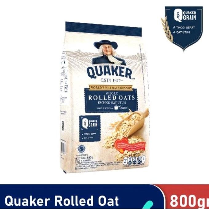 

Quaker Rolled Oat 800Gr Emping Oat Utuh Promo