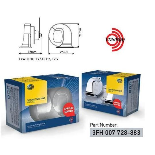 Klakson Keong / Hella Chrome Twin Tone Special Edition / Hella Asli