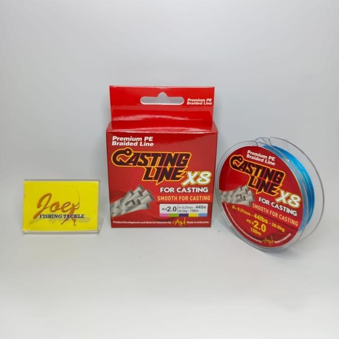 Tersedia Casting Line X8 PE#2,0 - 44Lb Multicolour Benang Pancing Senar PE