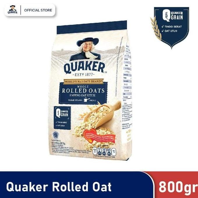 

Quaker Oat Rolled 800Gr Baru Sayangi Jantungmu Best Seller