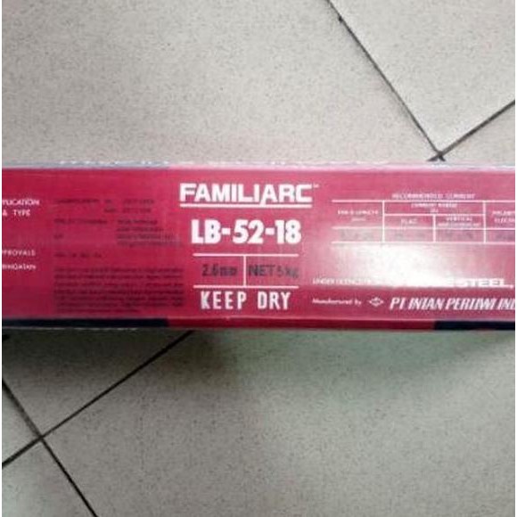 Kawat Las KOBE STEEL LB-52-18 Diameter 2,6mm - AWS E 7018