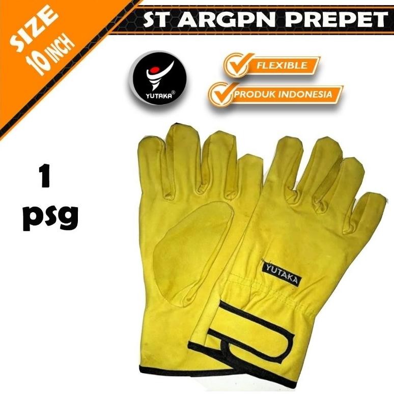 Sarung Tangan las Kulit Argon YUTAKA/sarung tangan las kulit Argon murah yutaka