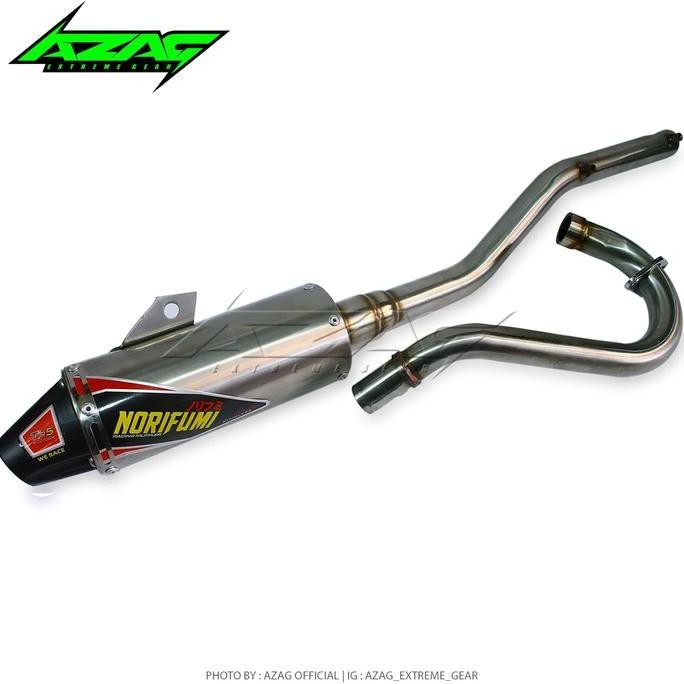 KNALPOT NORIFUMI SHORTY STAINLESS KLX DTRACKERS
