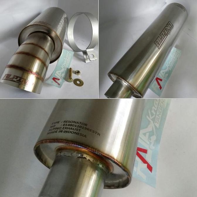 muffler Alpino S03+ dua resonator alpino manual