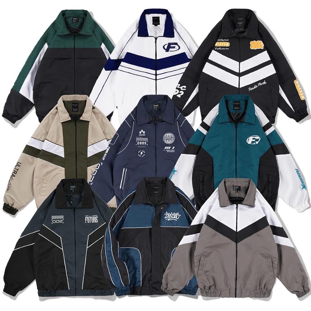Viral [N01328] Jaket Vintage Kombinasi Distro Motif Ty-65