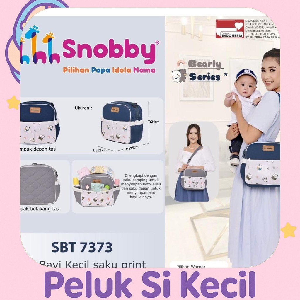 Asli Snobby Tas Bayi Besar Sedang Kecil Ransel Bearly Series Sbt7371 Sbt7372 Sbt7373 Sbt7374