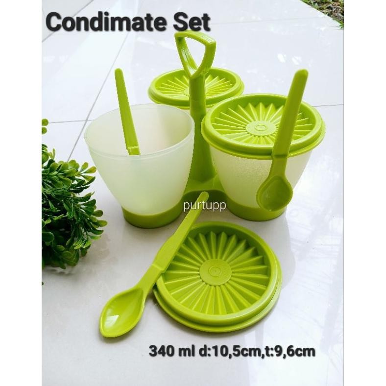 PROMO  Condimate set @340ml,tempat, selai,kacang,snack,sambal dll Tuperware AST