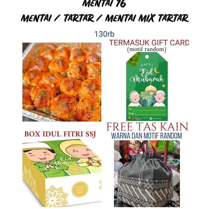 

Dimsum Mentai / Tartar / Mixmax Hampers Lebaran / Idul Fitri Edition