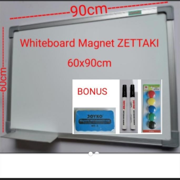 

Papan Tulis Whiteboard Gantung Single Face Zettaki 60X90Cm