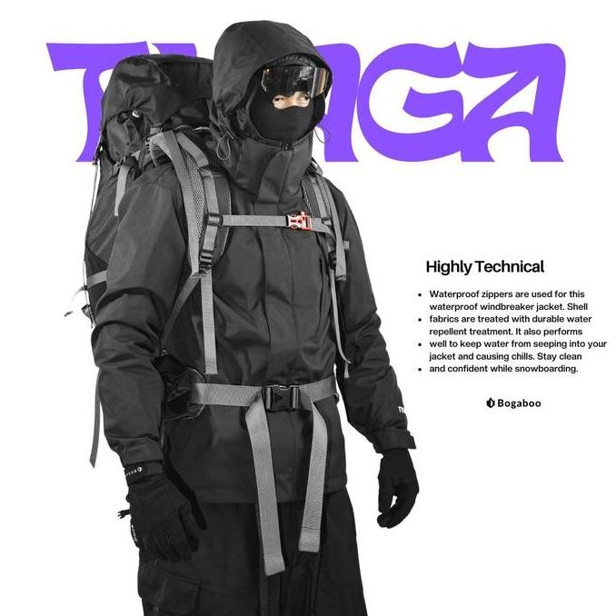 Jaket Motor Gunung Gorpcore Gtx 3 Layer Waterproof Bogaboo Tyaga Tebal