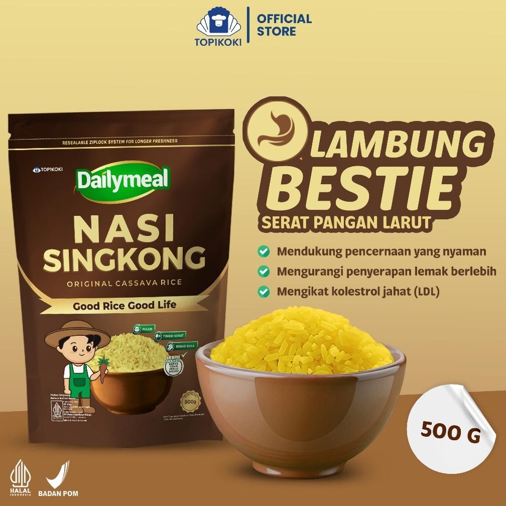 

ready Dailymeal - Beras Sehat Cassava Rice (Nasi Singkong) / Corn Rice (Nasi Jagung) - 500g murah