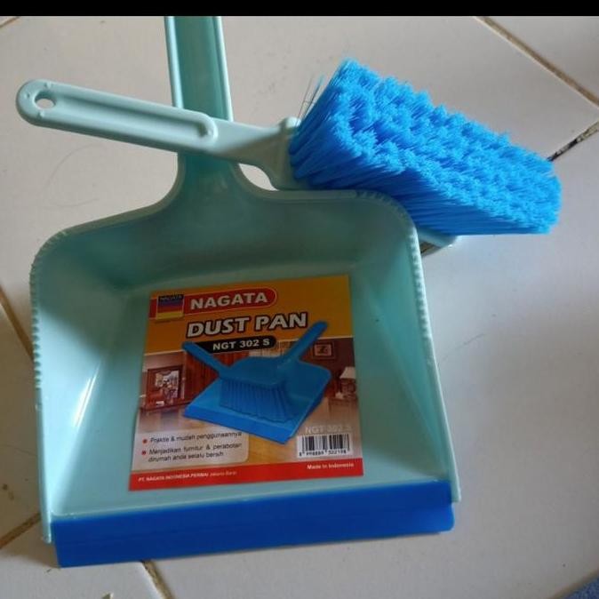 ready  Pengki + Sapu Sikat Set Mini 302S Nagata, Dust Pan Mobil, Sikat Dapur