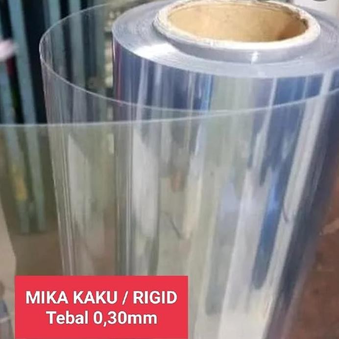 ready stock Plastik Mika Kaku 0,30mm lebar bahan 137cm per 100cm