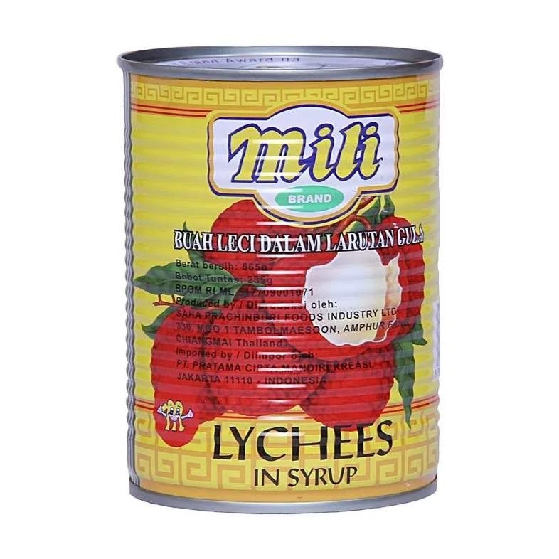 

ready MILLI LYCHEE 565GR X 1PCS BUAH LECI DALAM SIRUP murah