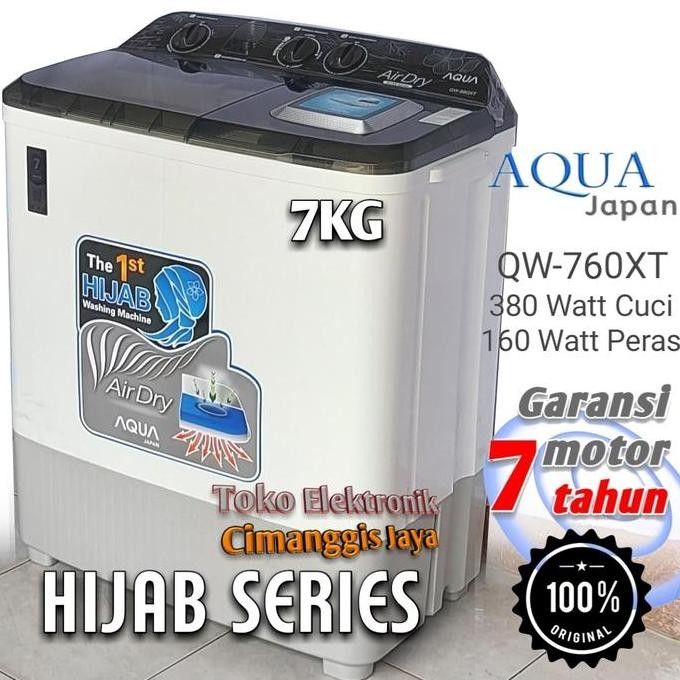 Mesin Cuci Aqua 2 Tabung 7Kg