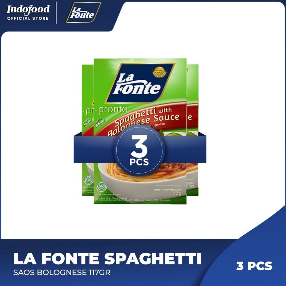 

ready 3 PCS - La Fonte Spaghetti Saos Bolognese 117 Gr murah