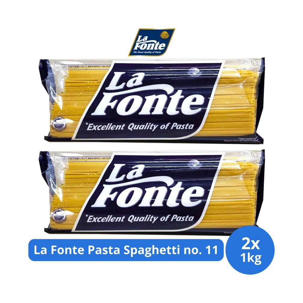 

ready La Fonte Pasta Spaghetti No. 11 1000gr x 2 pcs murah