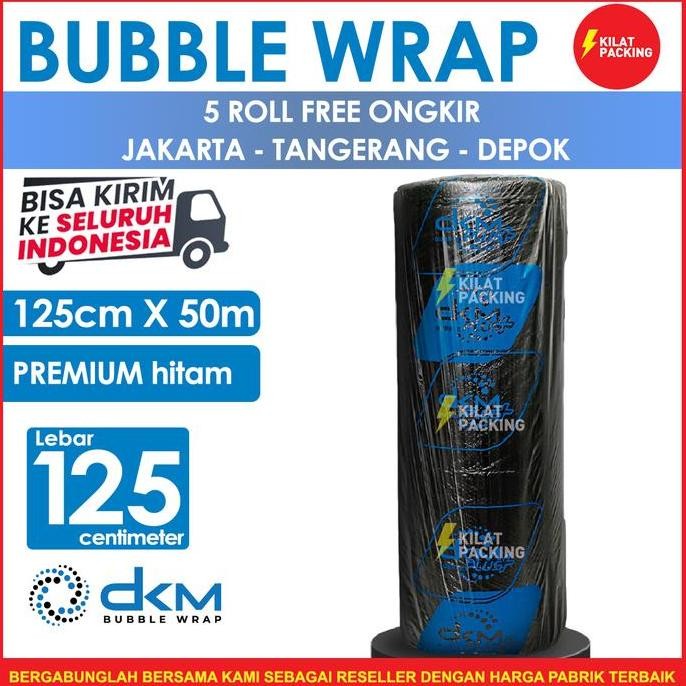 

ready stock Buble Wrap Bubble Hitam Murah Premium Quality (OJOL) 125CM x50 M
