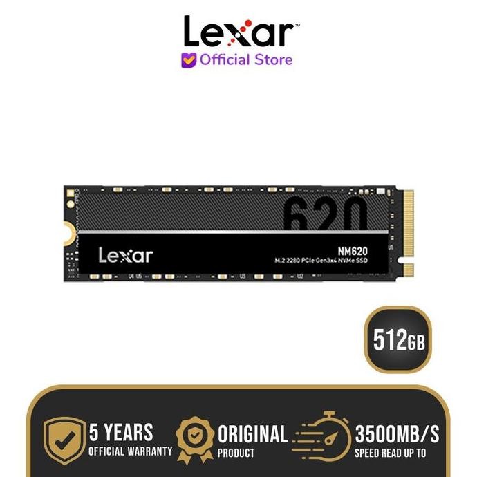 Lexar SSD NM620 Pcie 3.0 NVMe M.2 512GB - LNM620 512 GB