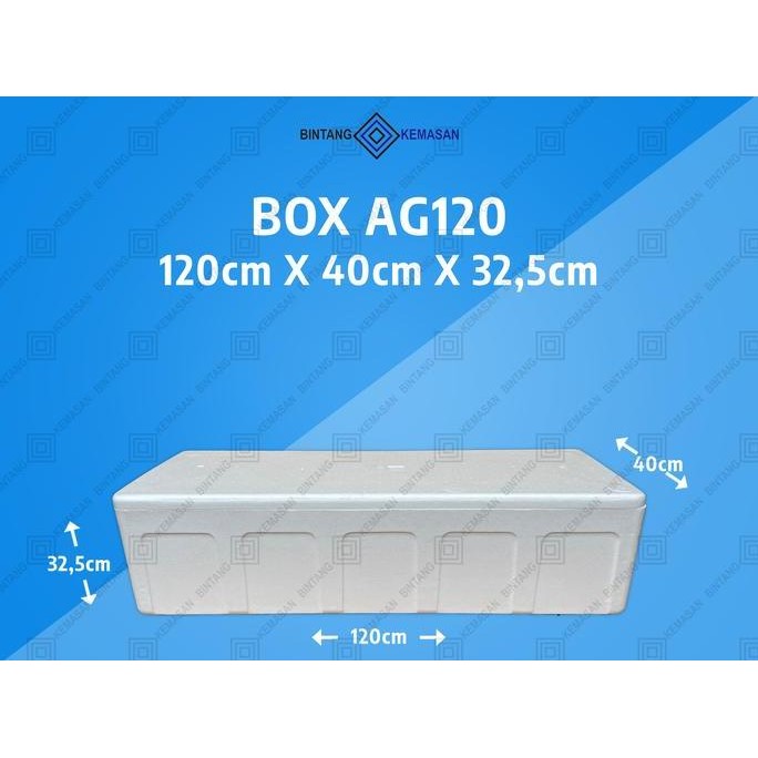 baru Box Styrofoam AG120 120 x 40 x 32,5cm Box Foam