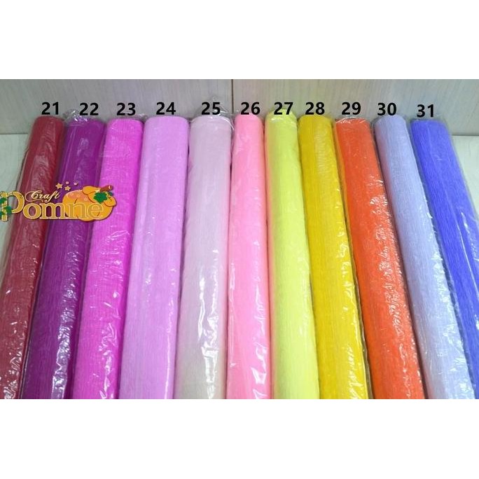 

baru Crepe Ppr 50 x 250 cm / Kertas Crepe / Kertas Krep