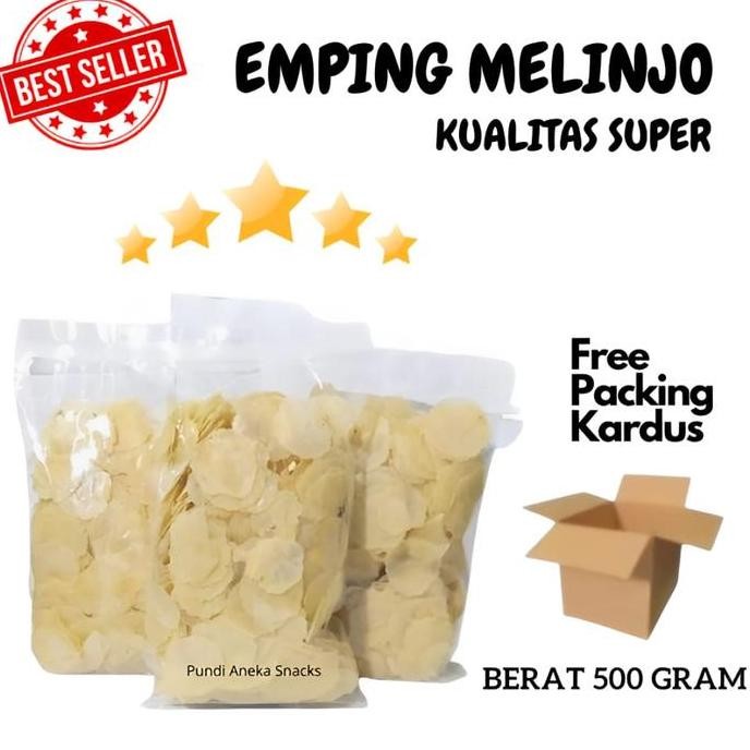 

Promo Emping Melinjo/Tipis Renyah/Asli Kebumen 500 Gram
