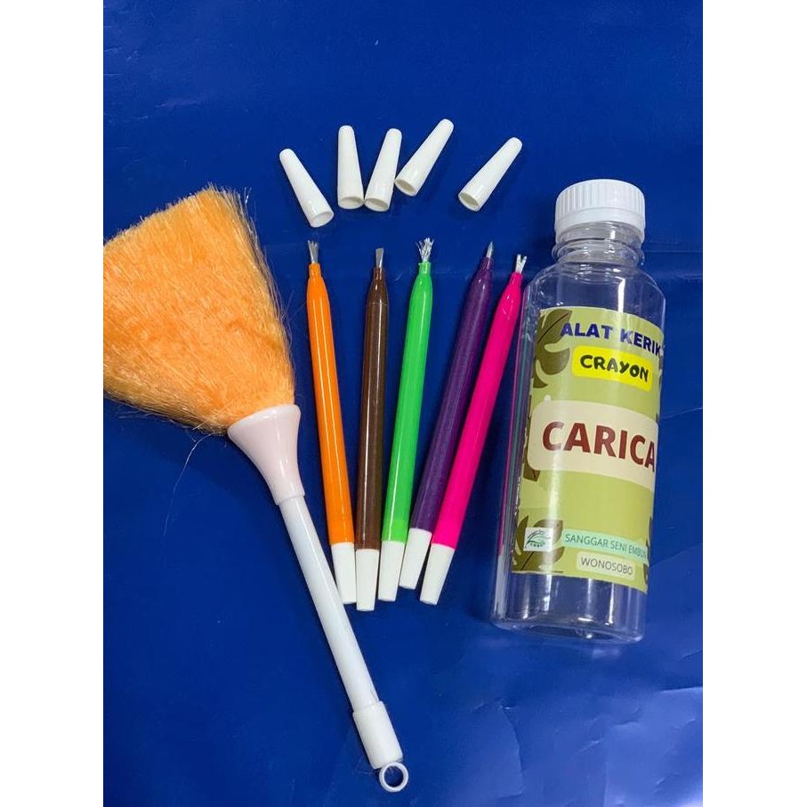 

ready alat gores kerikan crayon krayon isi 5 merek carica ( kemasan botol) buatan jawa
