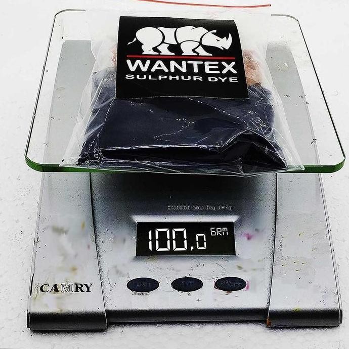 ready Wantex pewarna pakaian Hitam pekat Wantex hitam cap badak berat total