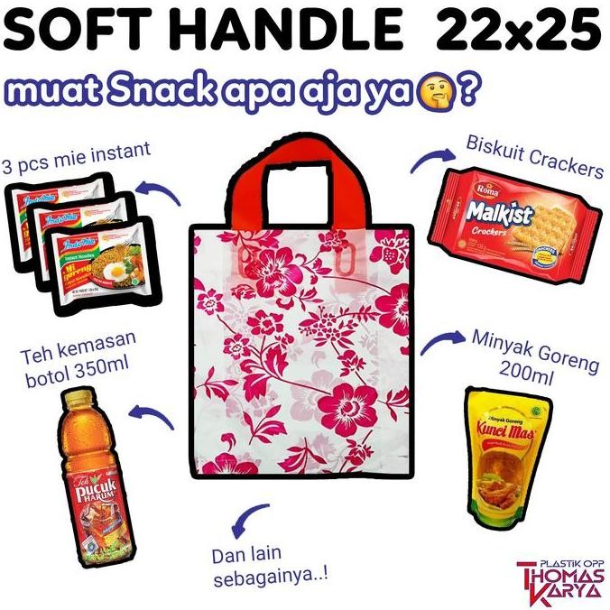 ready stock Kantong Plastik Hajatan 22x25 25x30 30x32 Motif BATIK POLKADOT isi 50 Tas Belanja Soft H