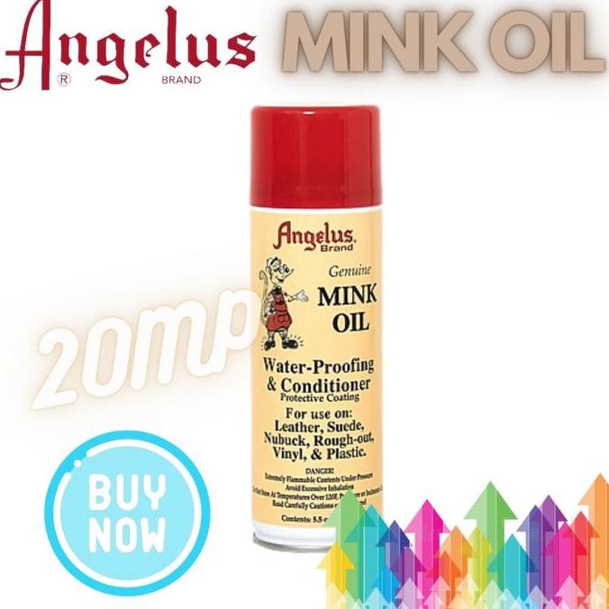 ready Angelus Mink Oil Spray Aerosol Conditioner Waterproofer USA
