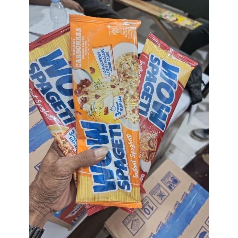 

ready wow spageti instan spageti baru dari mayora 1 karton isi 40pcs creamy carbonara bolognese murah