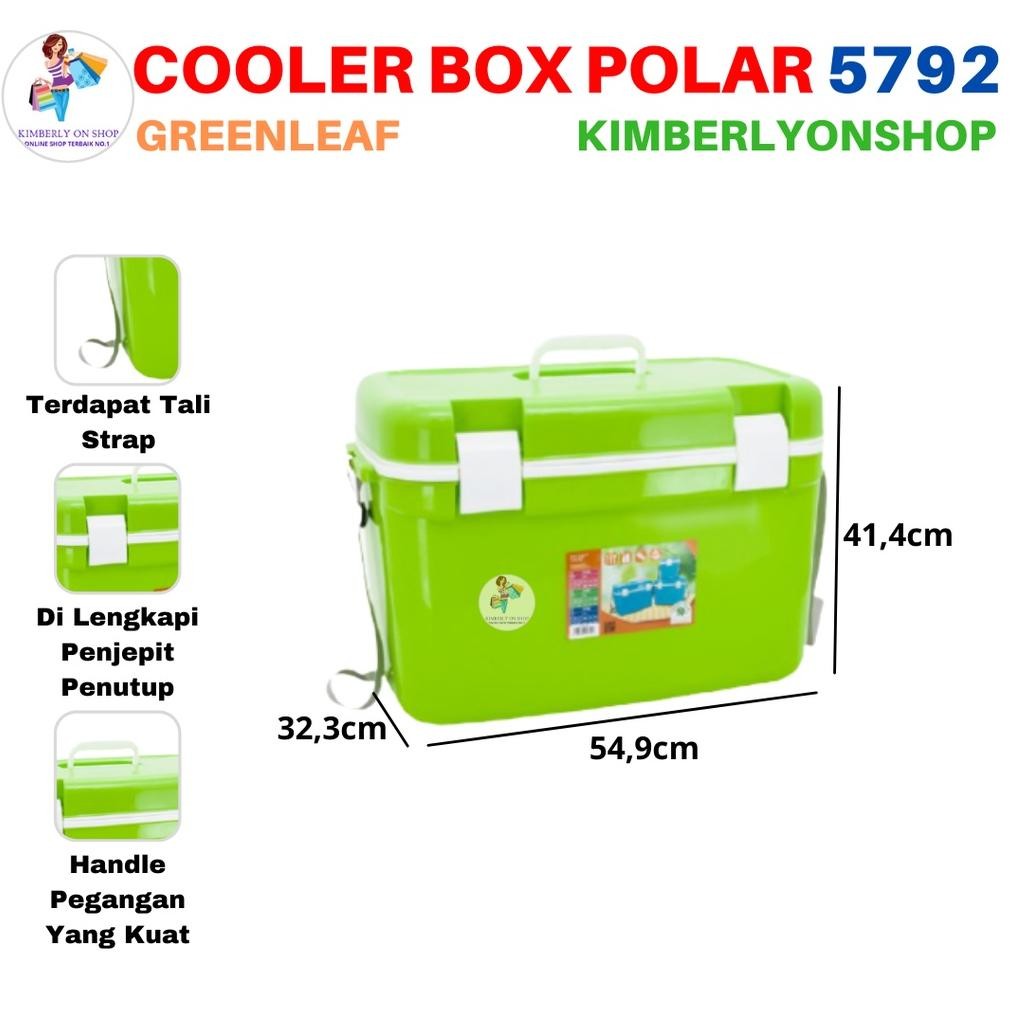 Cooler Box Polar Ice Box 30 Liter 5792 Green Leaf Kotak Es Trending