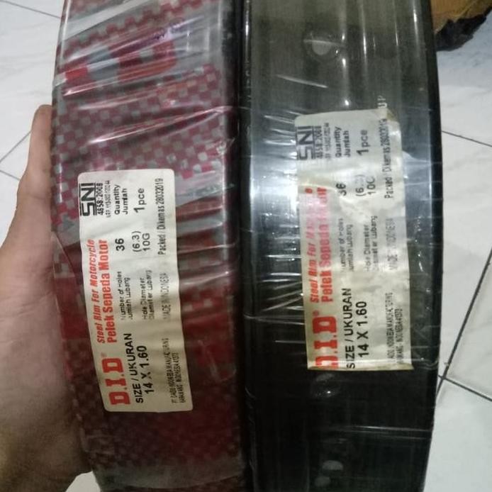 VELG BESI DID UK 160 RING 14 HITAM HOLE 36
