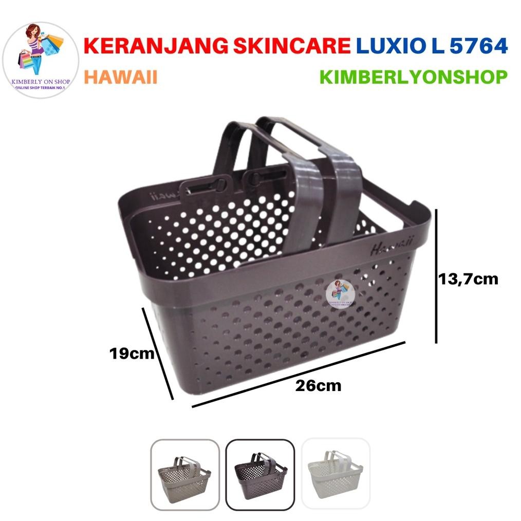 Keranjang Serbaguna Luxio L Keranjang Skincare Hawaii 5764 Stok
