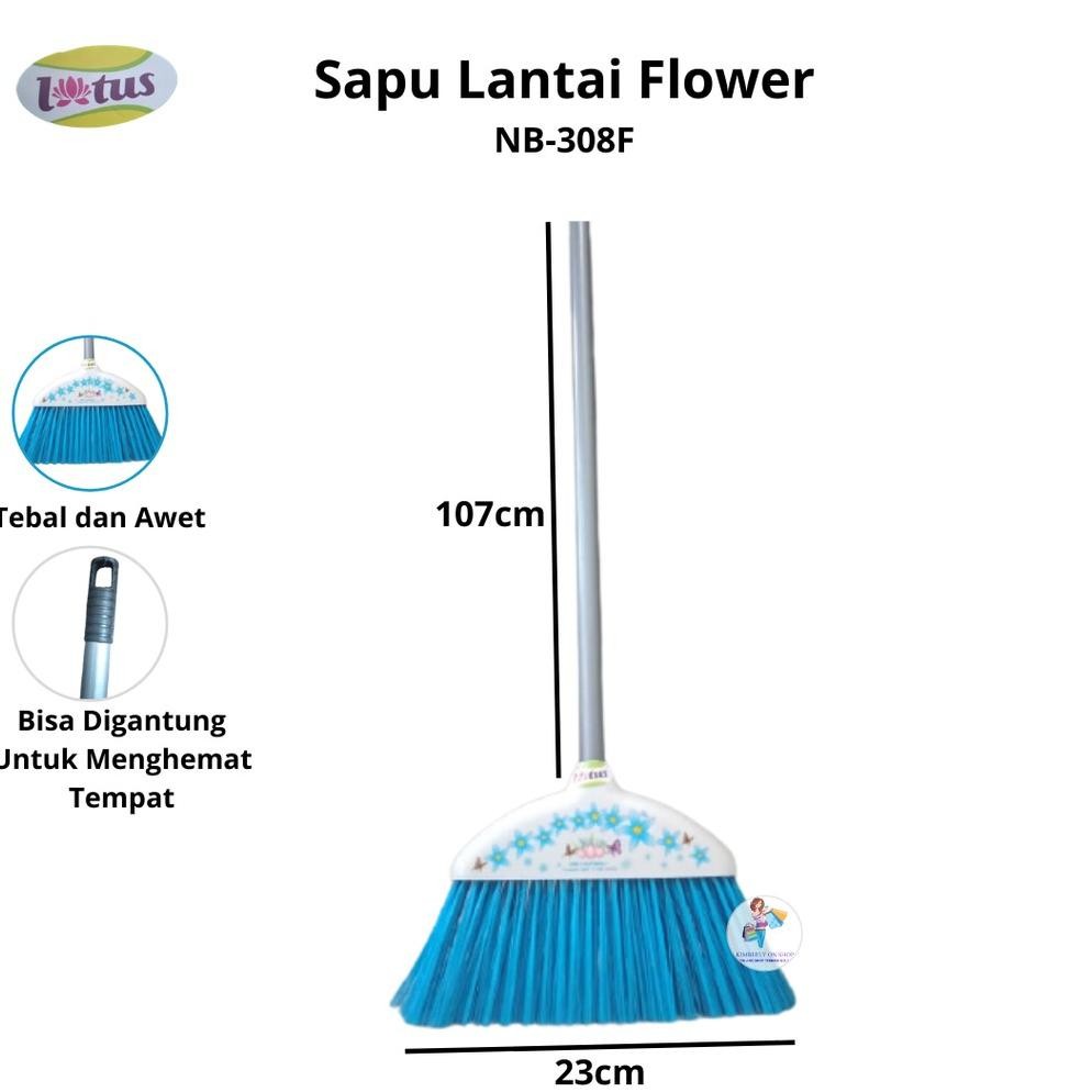 Lotus Sapu Lantai Cover Bunga Nb-308F Stok