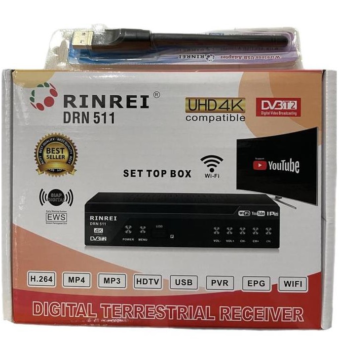 new  set top box tv digital rinrei 511 C / stb rinrei DRN-511C DVBT2