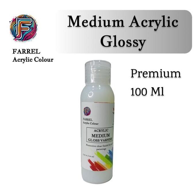 

ready Coating Lukisan /Acrylic Medium 100 ml Gloss Varnish / finisher Batu Kayu Clay