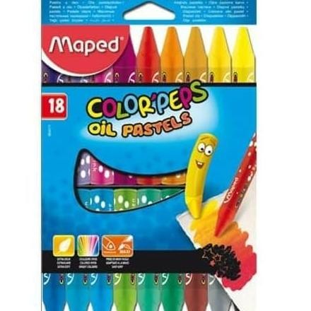 

ready MAPED Color'peps Oil Pastel 18 - Maped Crayon 18 warna Triangular
