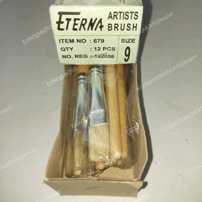 

ready Kuas Lukis ETERNA nomor 9 per 1 lusin