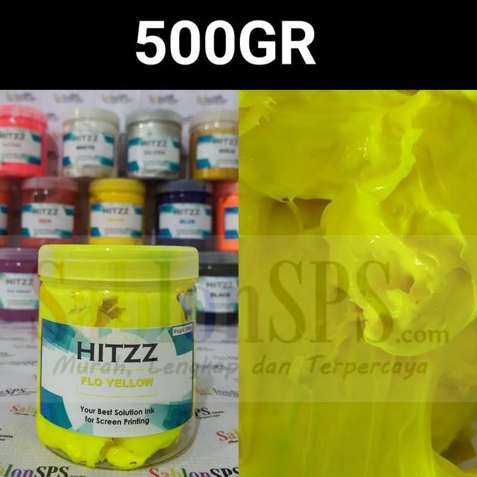 

ready TINTA PLASTISOL KUNING FLUORECENT STABILO DISTRO CLOTHING 500GR