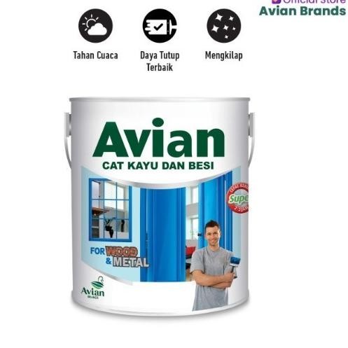 (Expert) CAT KAYU BESI AVIAN 1/2KG ANTI KARAT RAYAP PINTU JENDELA KUSEN BESI GALVANIS ALUMINIUM ALUM