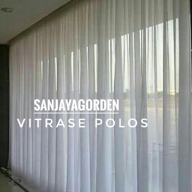 Gorden Vitrase Putih Polos Dalaman Tirai Gordeng Korden Gordyn Hordeng murah