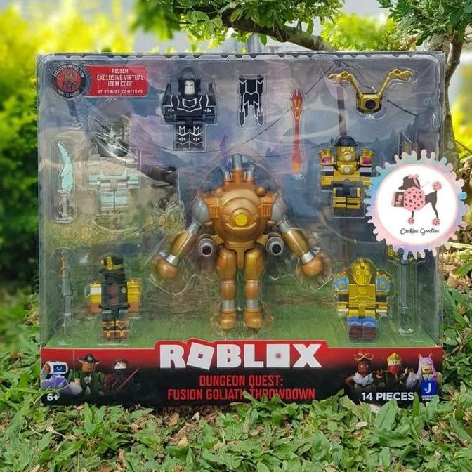 Roblox Action Dungeon Quest Fusion Goliath Throwdown Playset