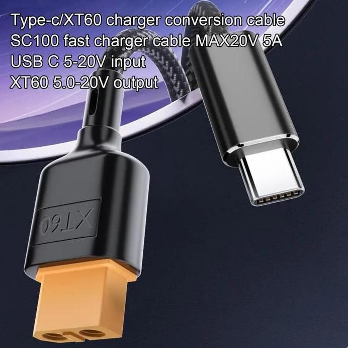 ready Kabel Balance Charger ToolkitRC SC100 USB to XT60 Type C Cable