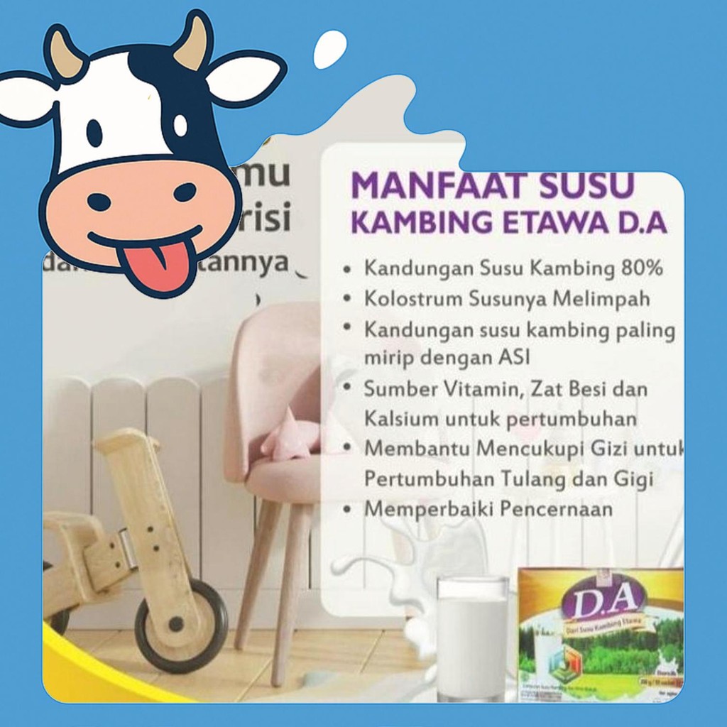 

Diskon Susu Kambing Etawa D.A Plus Kolostrum 10 Sacet
